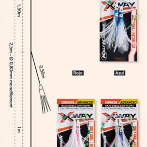 TRX BAJO DOBLE CON PLUMA