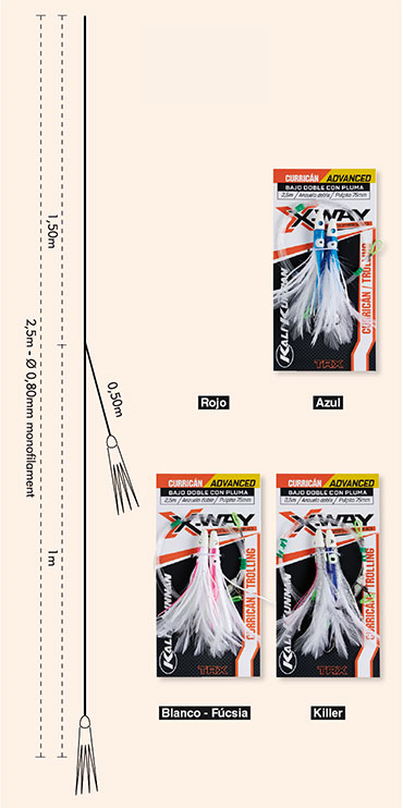 TRX BAJO DOBLE CON PLUMA